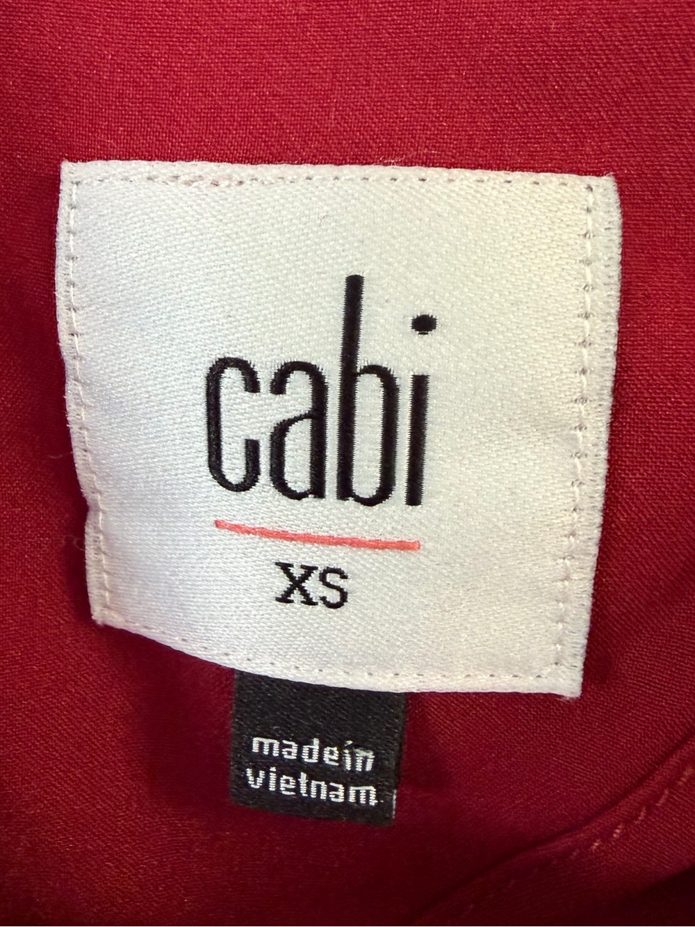 CAbi Ford Red Velvet Suit Set XS 2 Jacket Trouser Holiday Party - Picture 6 of 15